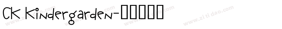 CK Kindergarden字体转换
